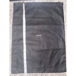 AMIRI Black Drawstring Dust Bag One Size​
